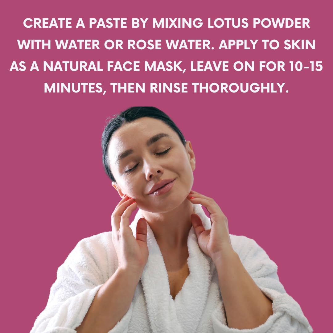 mGanna lotus powder skincare uses in natural beauty routines