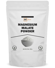 mGanna Magnesium Malate Powder bottle pour for easy measuring and blending.
