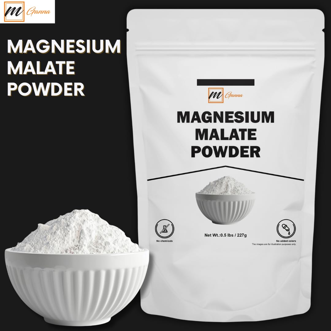 mGanna Magnesium Malate Powder resealable pouch keeps freshness and convenient storage.