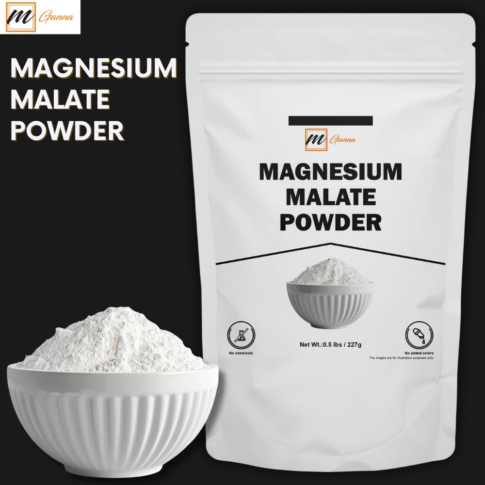 mGanna Magnesium Malate Powder resealable pouch keeps freshness and convenient storage.
