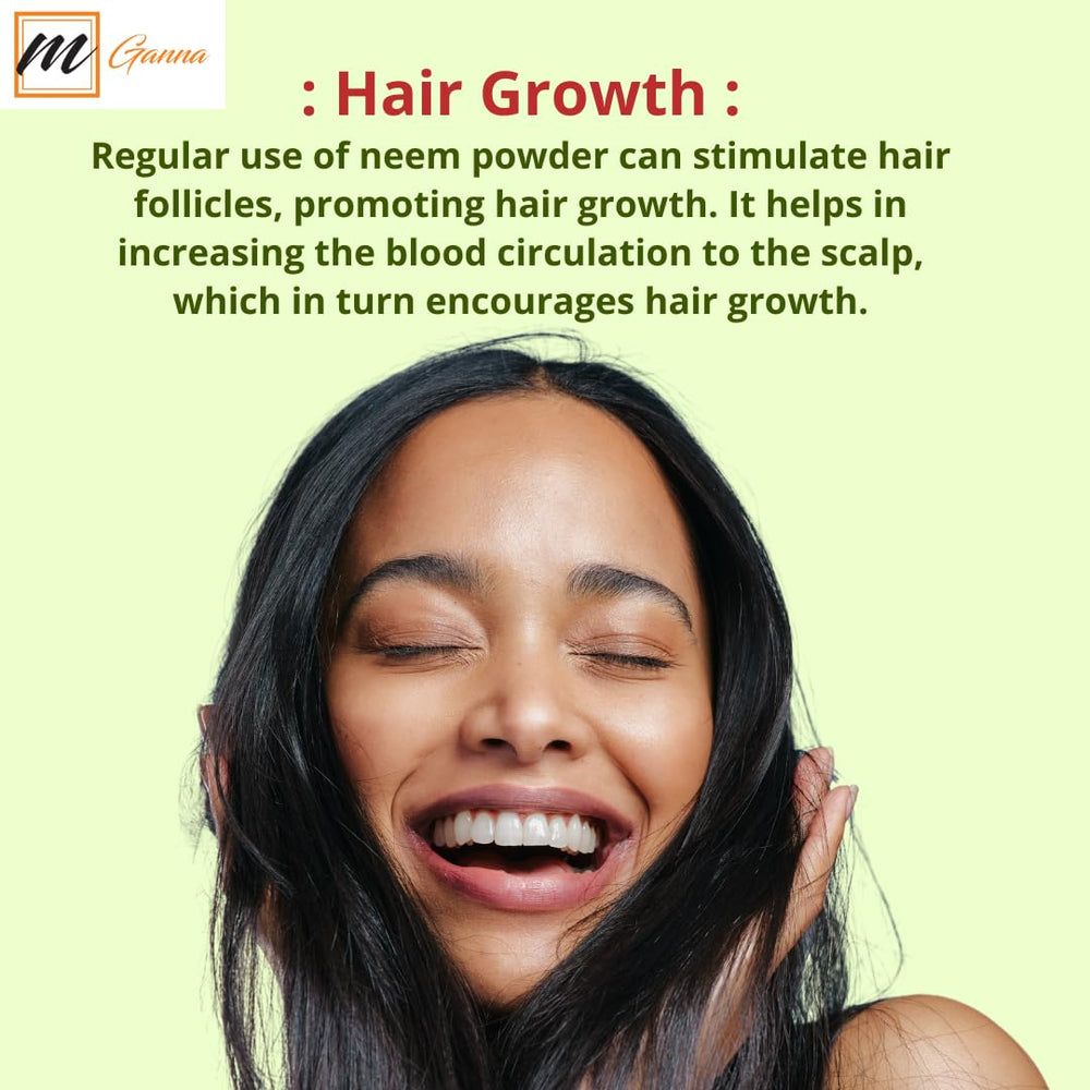 mGanna neem powder used in cosmetic formulations for natural blends.