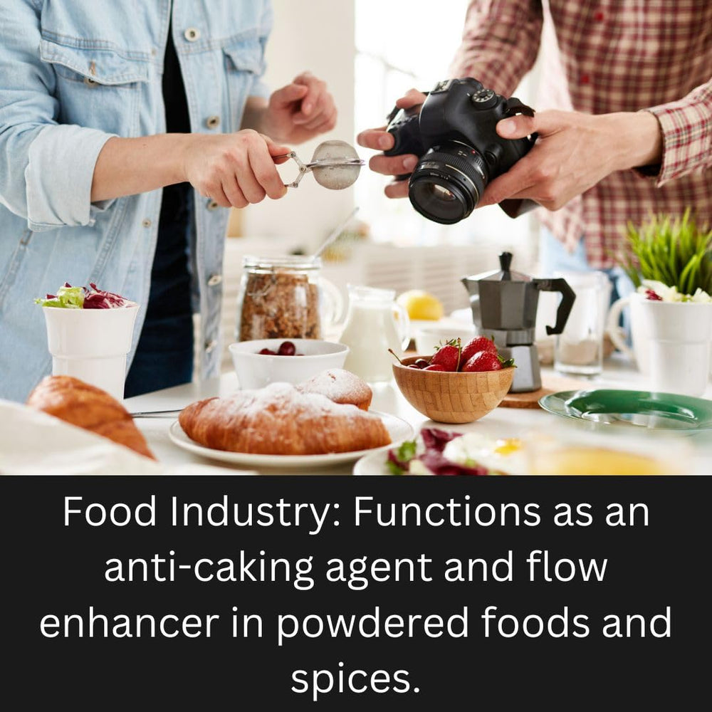 mGanna precipitated silica powder in action for cosmetic, industrial, and general formulations.