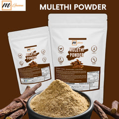 mGanna mulethi powder in a basket illustrating versatile herbal ingredients for DIY routines.