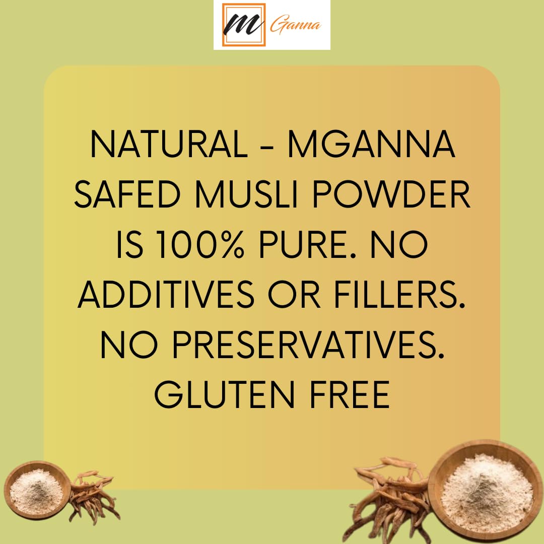 mganna Safed Musli roots fresh on display signaling natural origin