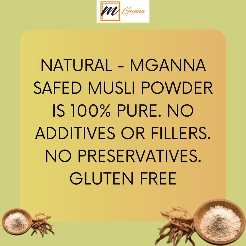 mganna Safed Musli roots fresh on display signaling natural origin