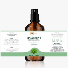 mGanna Spearmint Hydrosol pour highlights minty notes for drinks and recipes.