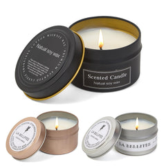 Mgchayoli White Peach & Oolong candle tin for a soothing home ambiance