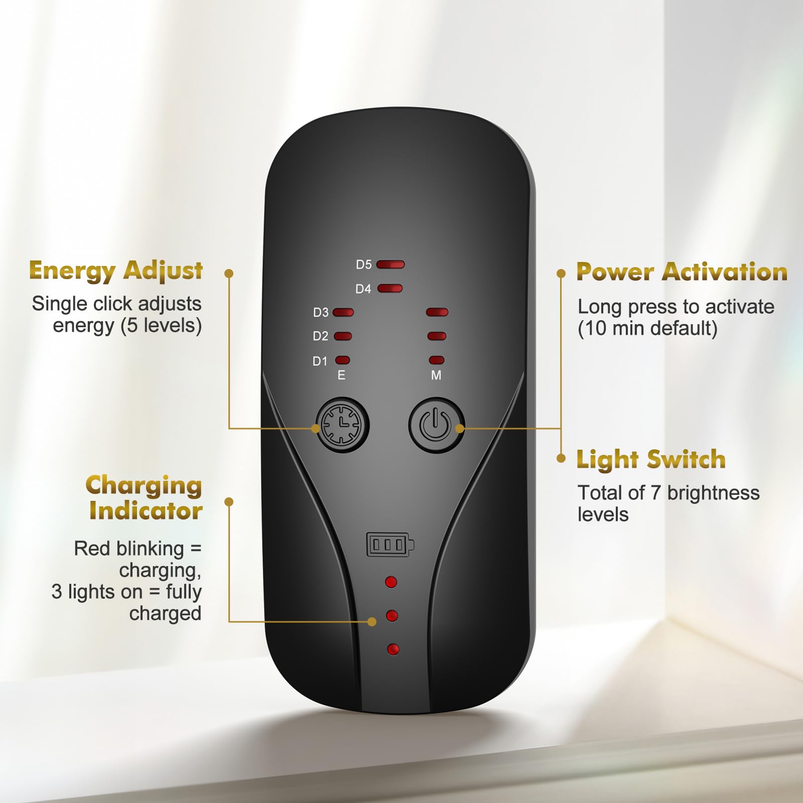 mhpoycd FM-03 LED mask in red, blue, infrared modes offering versatile skin treatment options.