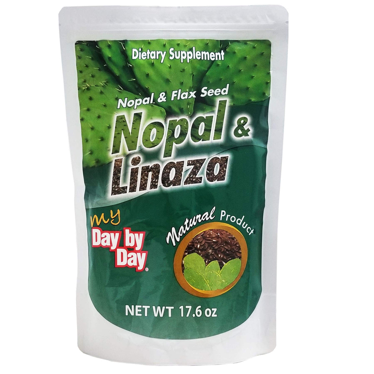 MI FIBRA DIARIA Nopal and Flax bag front highlights natural fiber benefits