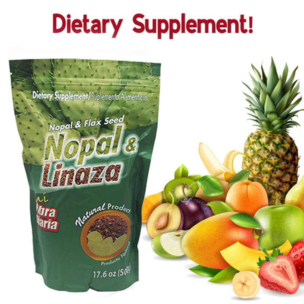 MI FIBRA DIARIA Nopal & Linaza packaging ready for everyday routines.