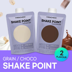 MIaCHOO Protein Shake Point grain flavor shake in glass, ready to drink