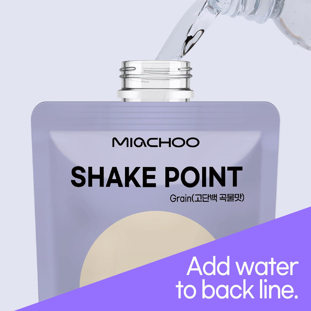 MIaCHOO Protein Shake Point prepared shake in glass, protein-rich option