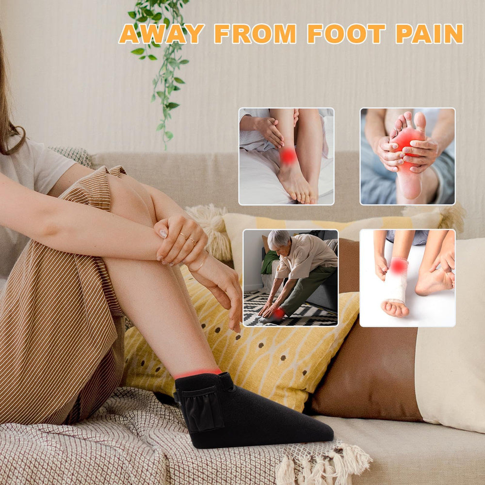 Miaimther red light therapy shoe side view demonstrates versatile fit for both feet.