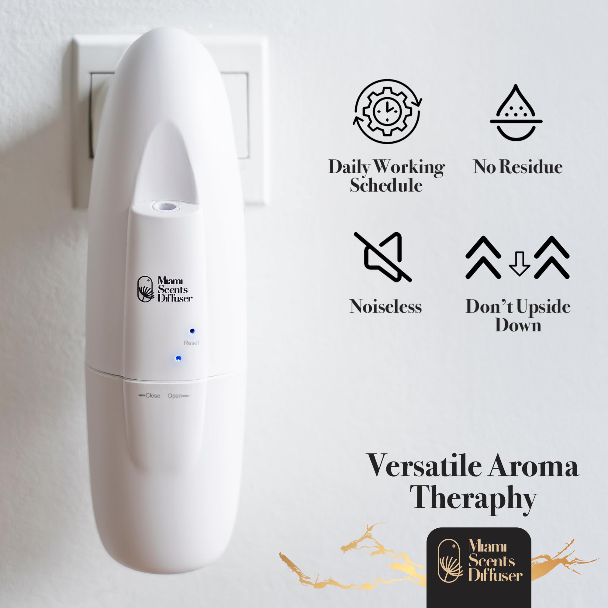 Miami Scents Diffuser covers up to 500 sq ft with steady aroma