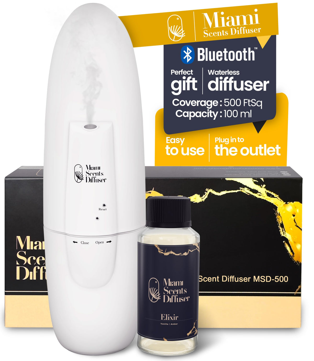 Miami Scents Diffuser plug-in wall diffuser creates inviting ambiance in any room
