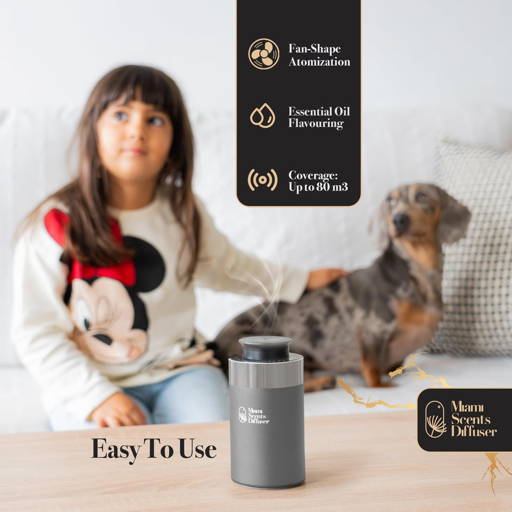 Miami Scents Diffuser portable cordless diffuser ideal for travel and rooms.
