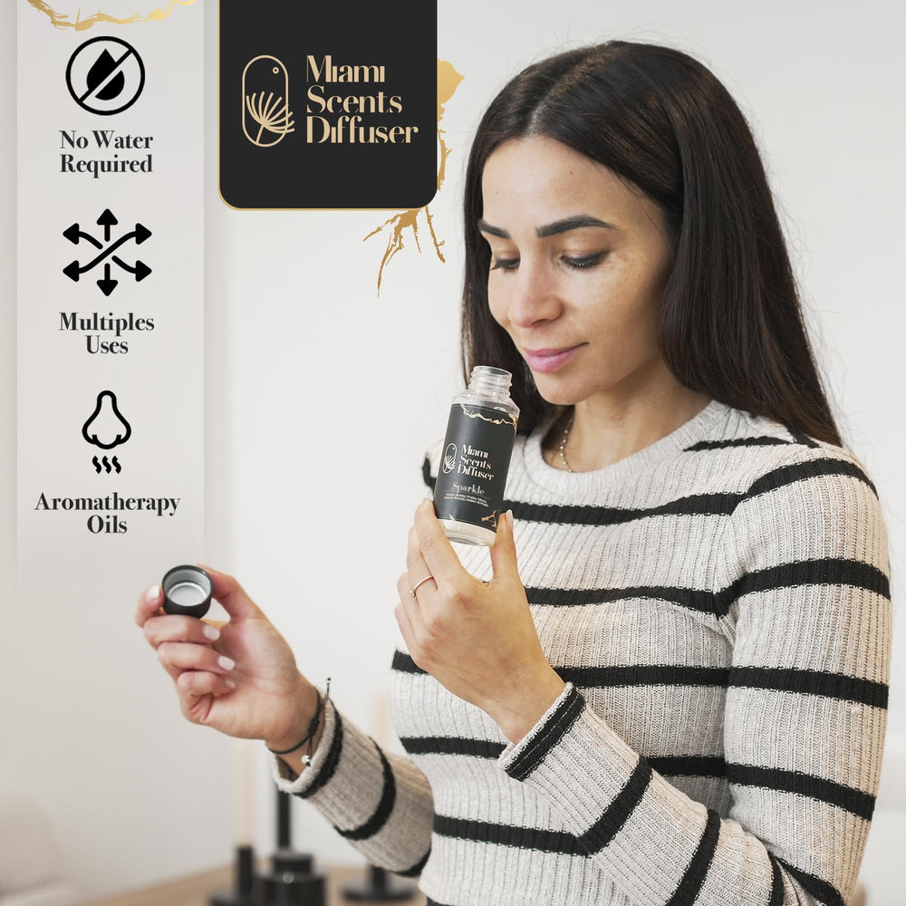 Miami Scents Diffuser Sparkle luxury packaging showcases premium presentation