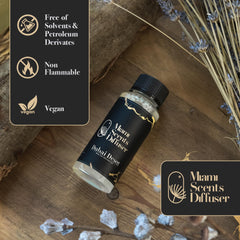 Miami Scents Dubai Desert packaging closeup signals premium, eco-conscious care.
