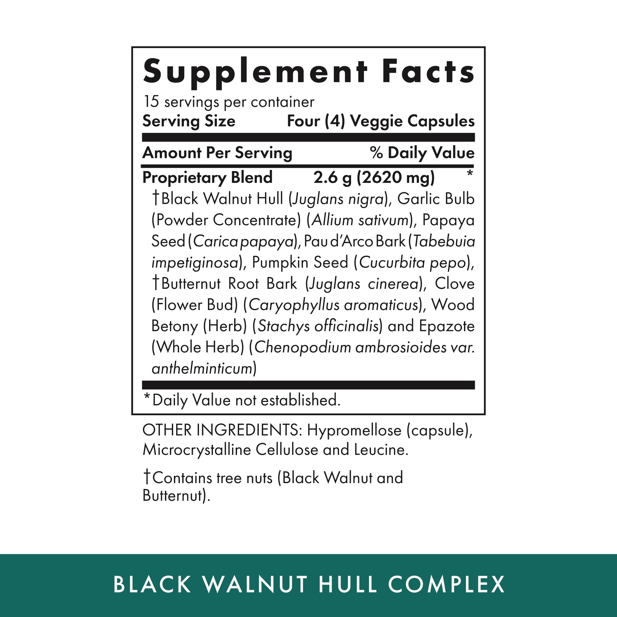MICHAEL'S Black Walnut Hull Complex tablets close-up for easy intake and potency.