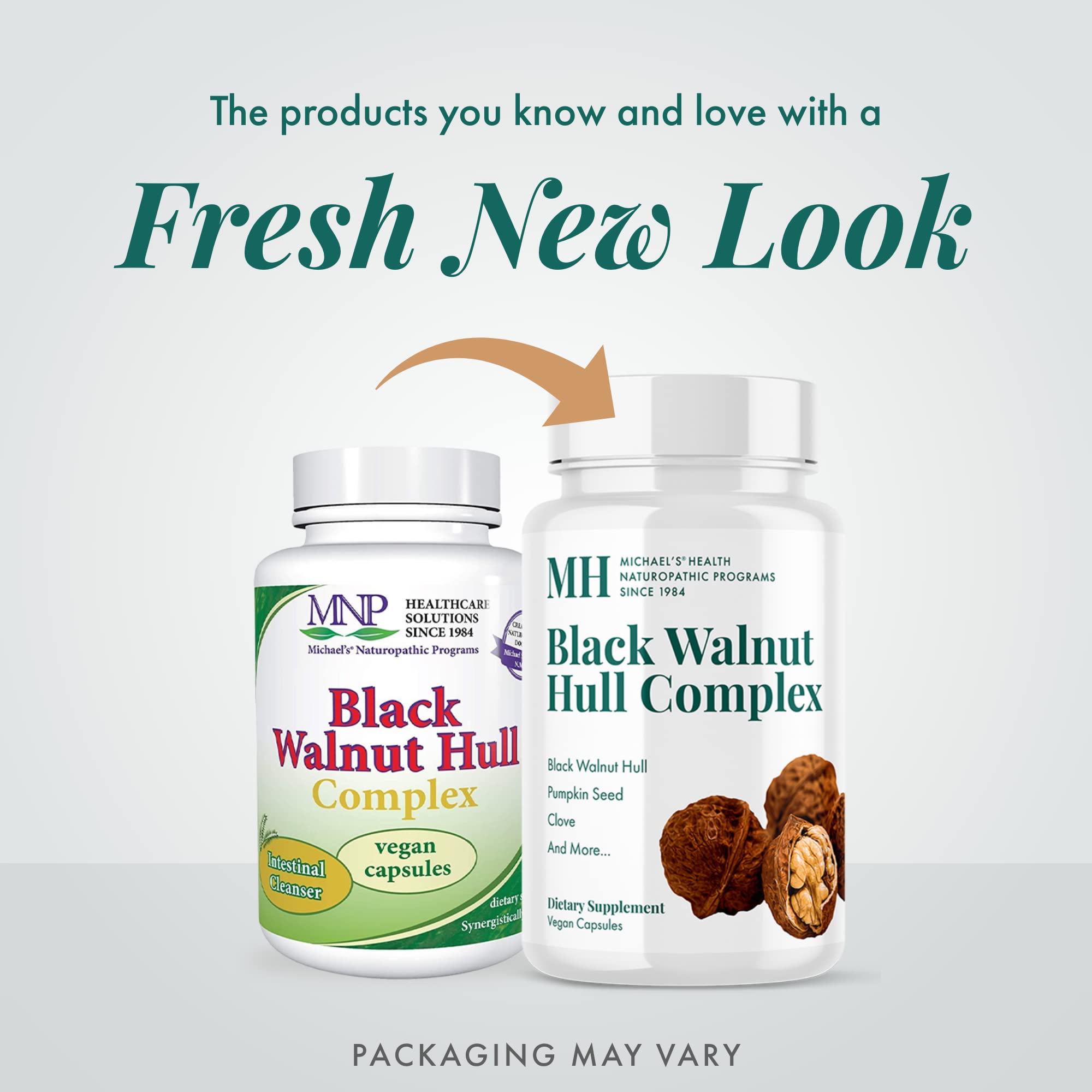 MICHAEL'S Butternut and Black Walnut fiber blend highlights gut-supporting fibers.