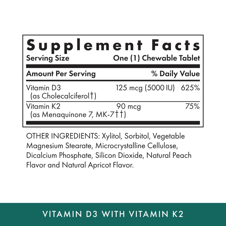 MICHAEL'S D3 K2 bottle highlights bone and immune support potential.