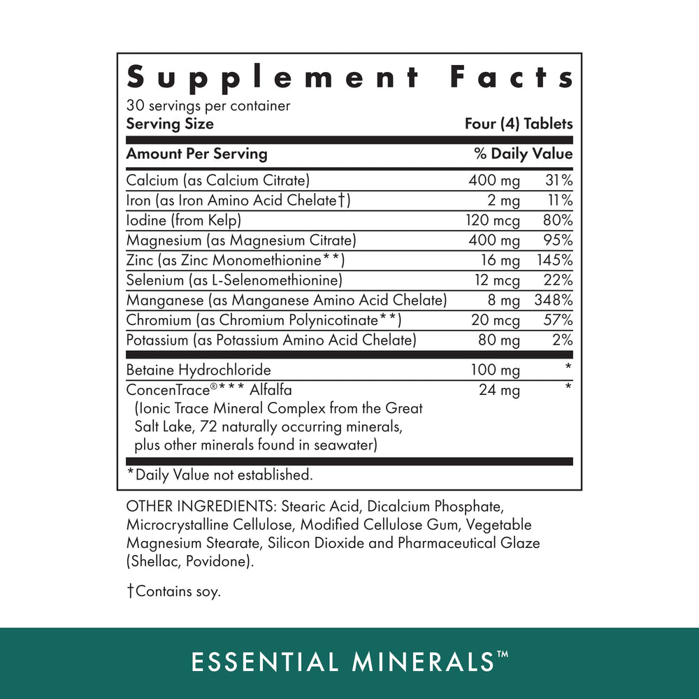 MICHAEL'S Essential Minerals displayed in a daily routine setup.