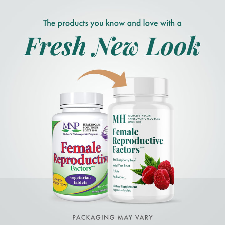 MICHAEL'S Folate tablets closeup highlighting reproductive wellness nutrients.