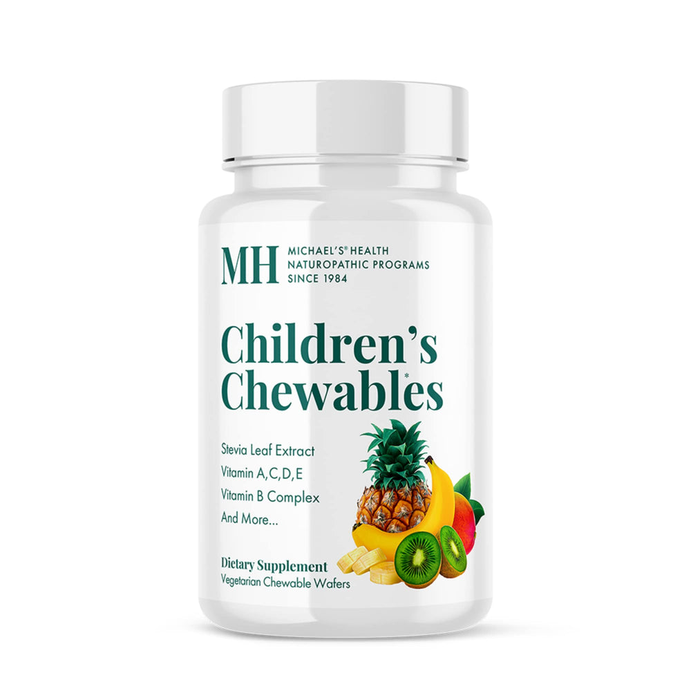 Michael's Health Naturopathic Kids Chewables in fruit punch flavor for daily vitamins in a tasty form