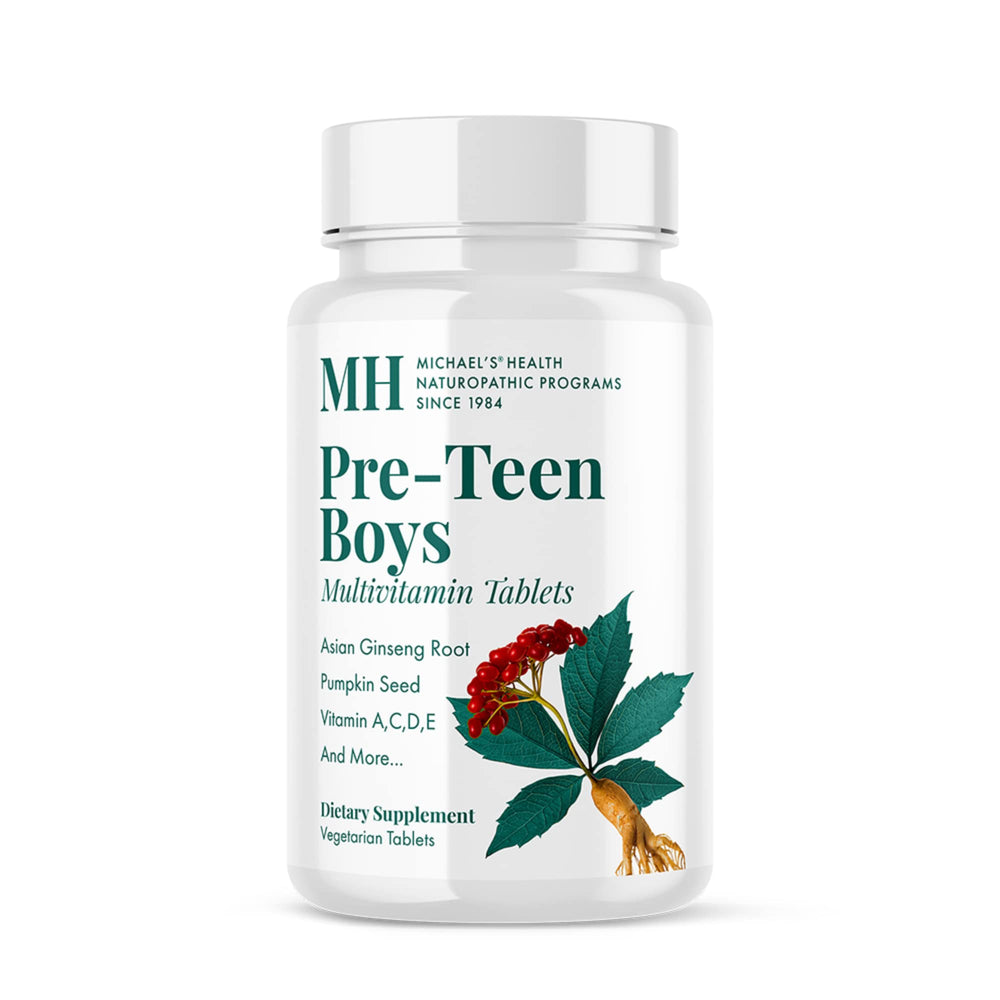 MICHAEL'S Health pre-teen multivitamin bottle for daily nutritional support.