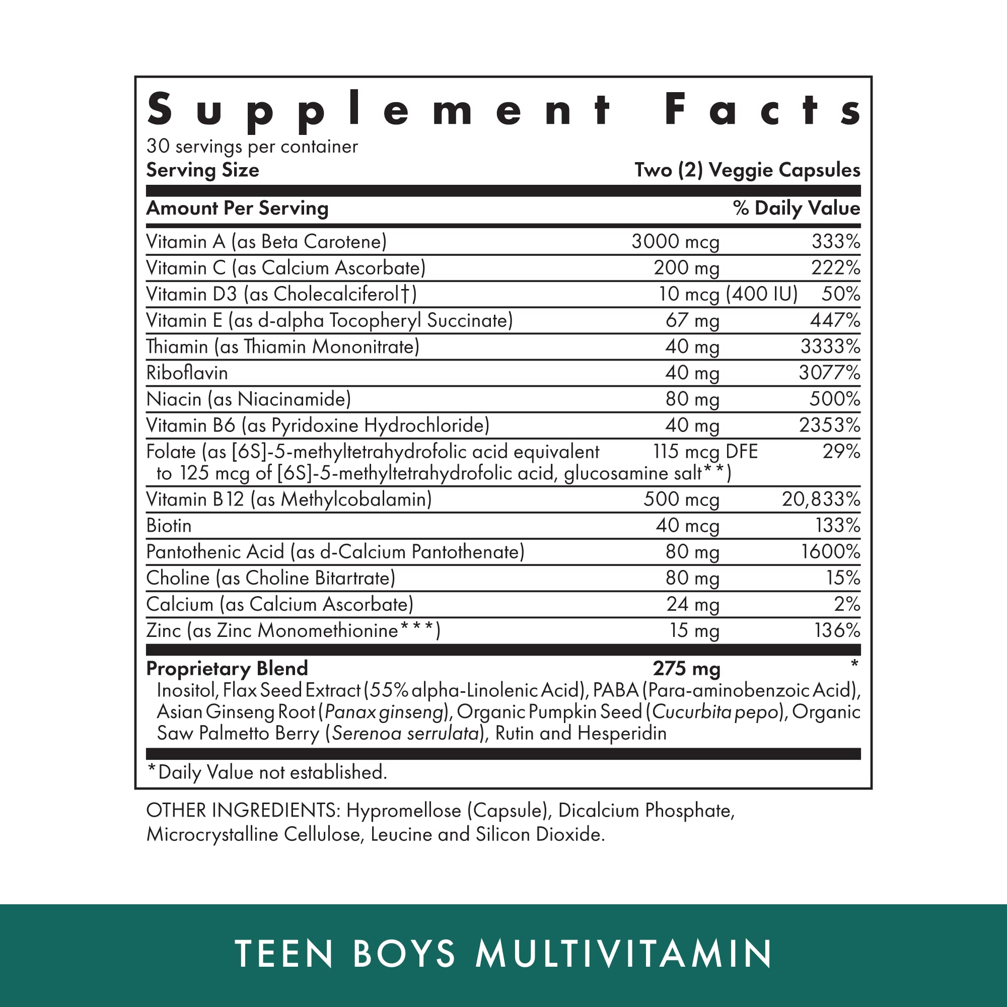 MICHAEL'S Health Teen Boys Multivitamin capsule closeup shows vegetarian capsules for daily nutrition.