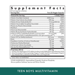 MICHAEL'S Health Teen Boys Multivitamin capsule closeup shows vegetarian capsules for daily nutrition.