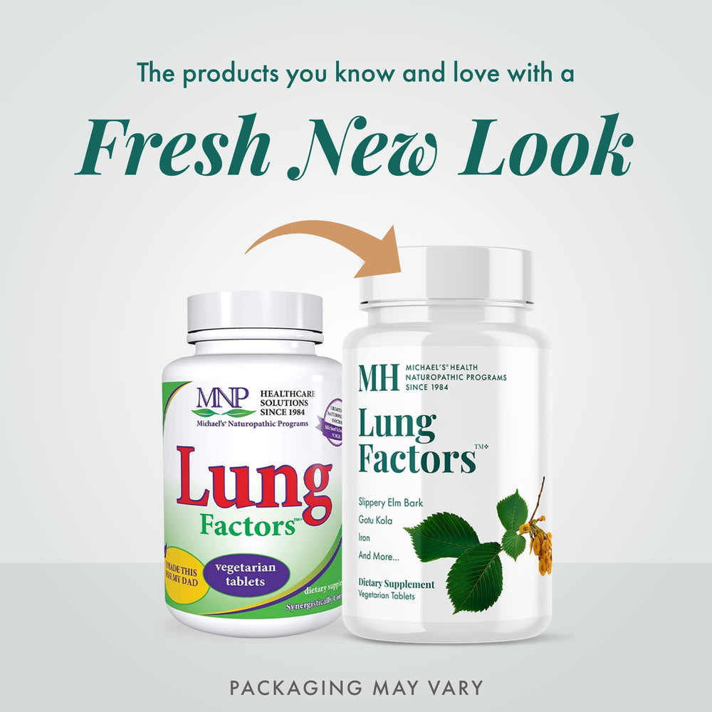 MICHAEL'S Lung Factors herbal blend close-up with traditional respiratory herbs