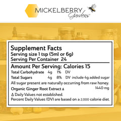 Mickelberry Gardens oxymel pour with apple cider vinegar supports digestion.