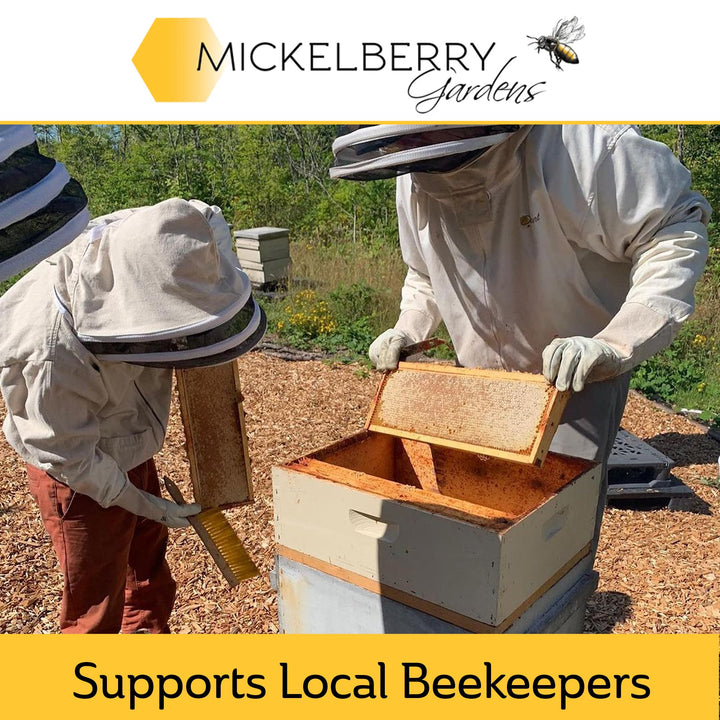 Mickelberry Gardens bee pollen granules keto-friendly and paleo-friendly, versatile for recipes.