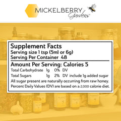 Mickelberry Gardens Fire Cider being poured shows turmeric and ginger notes for drinks.