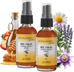 Mickelberry Gardens Relaxation Honey Spray bottle close-up for calming evenings