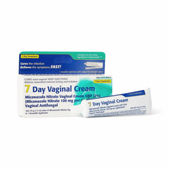 Miconazole-7 vaginal cream applicator image enables precise, hygienic administration.