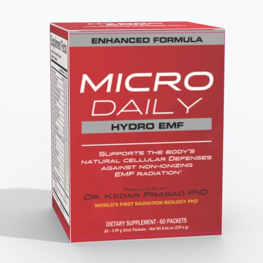 Micro Daily EMF Defense bottle ready for daily use in your water routine.
