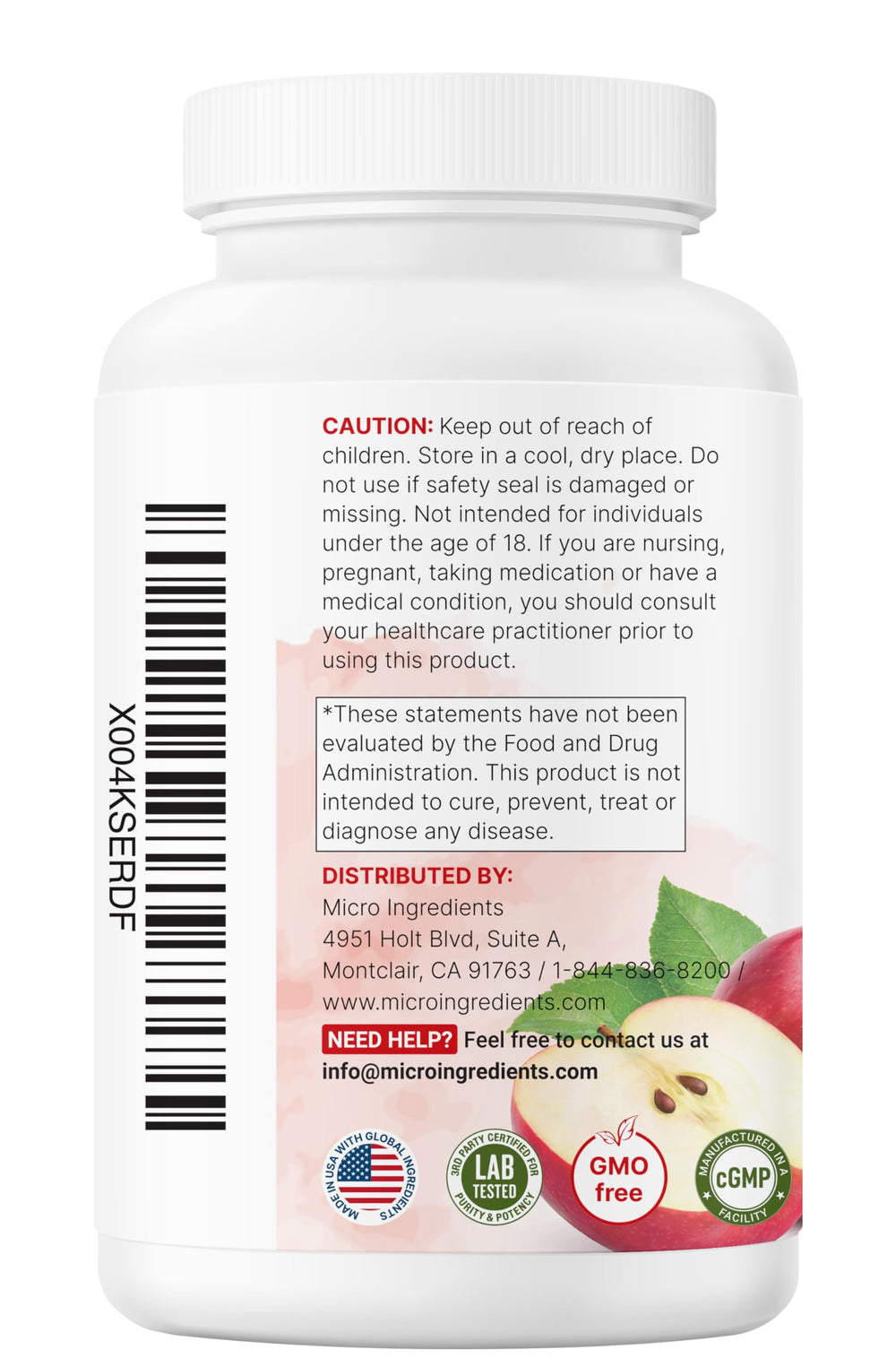 Micro Ingredients Apple Cider Vinegar Capsules on kitchen counter promoting immune wellness