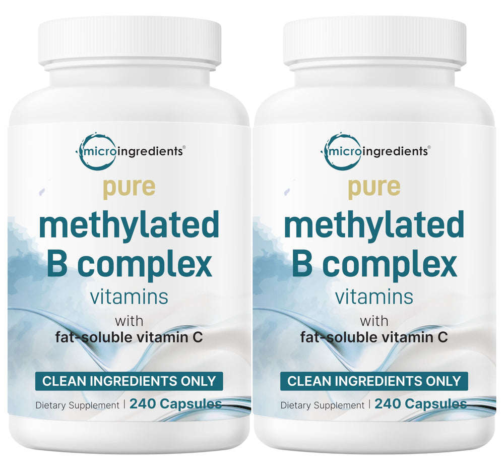 Micro Ingredients B Complex 2-pack bottle front for daily support.