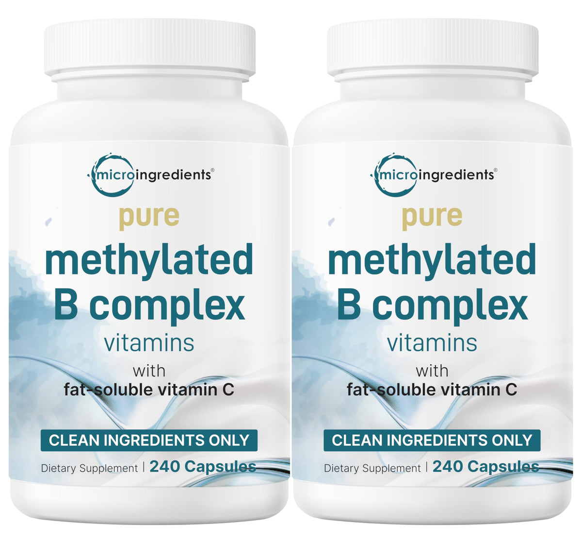 Micro Ingredients B Complex 2-pack bottle front for daily support.
