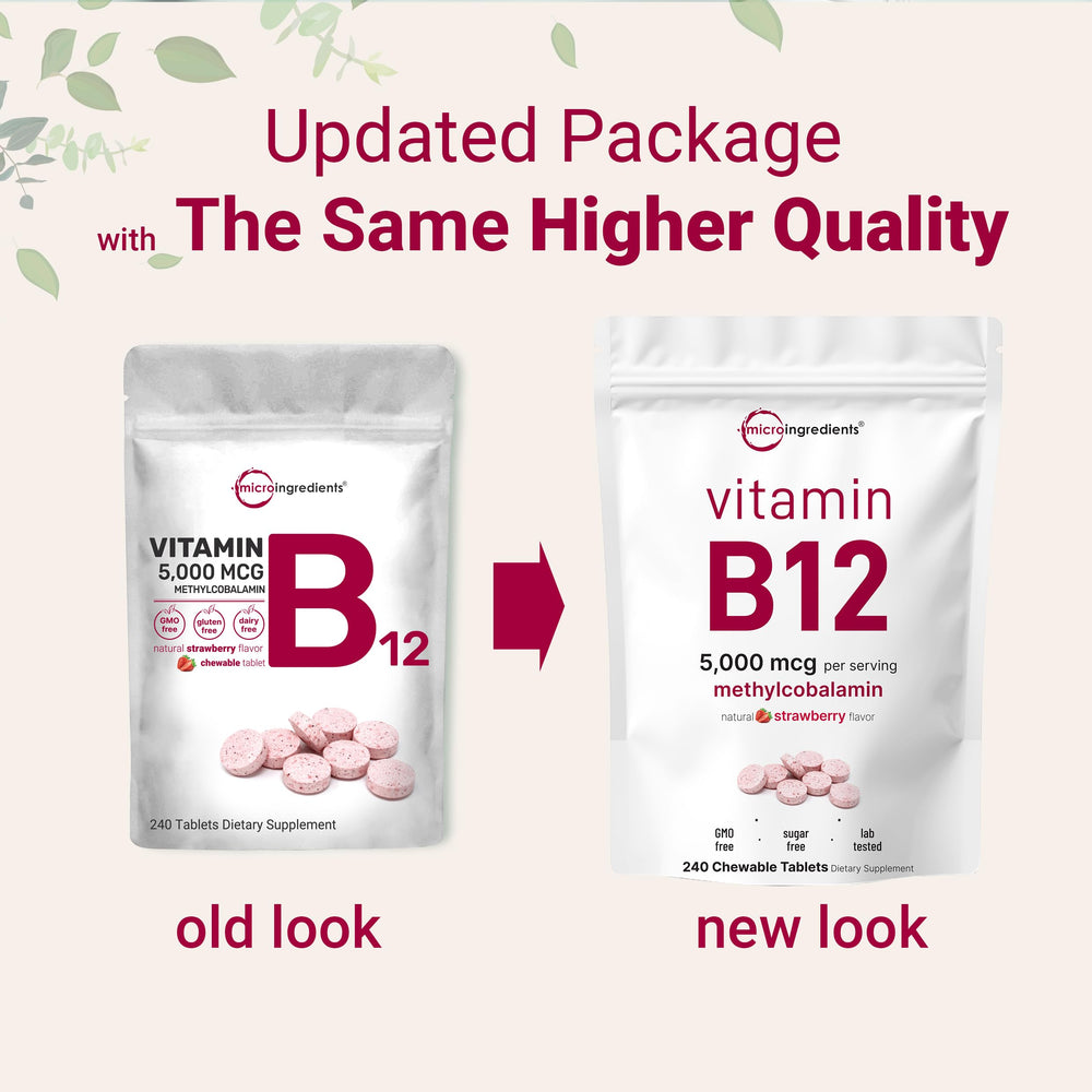240-count vegan B12 chewables for convenient twice-daily supplementation.