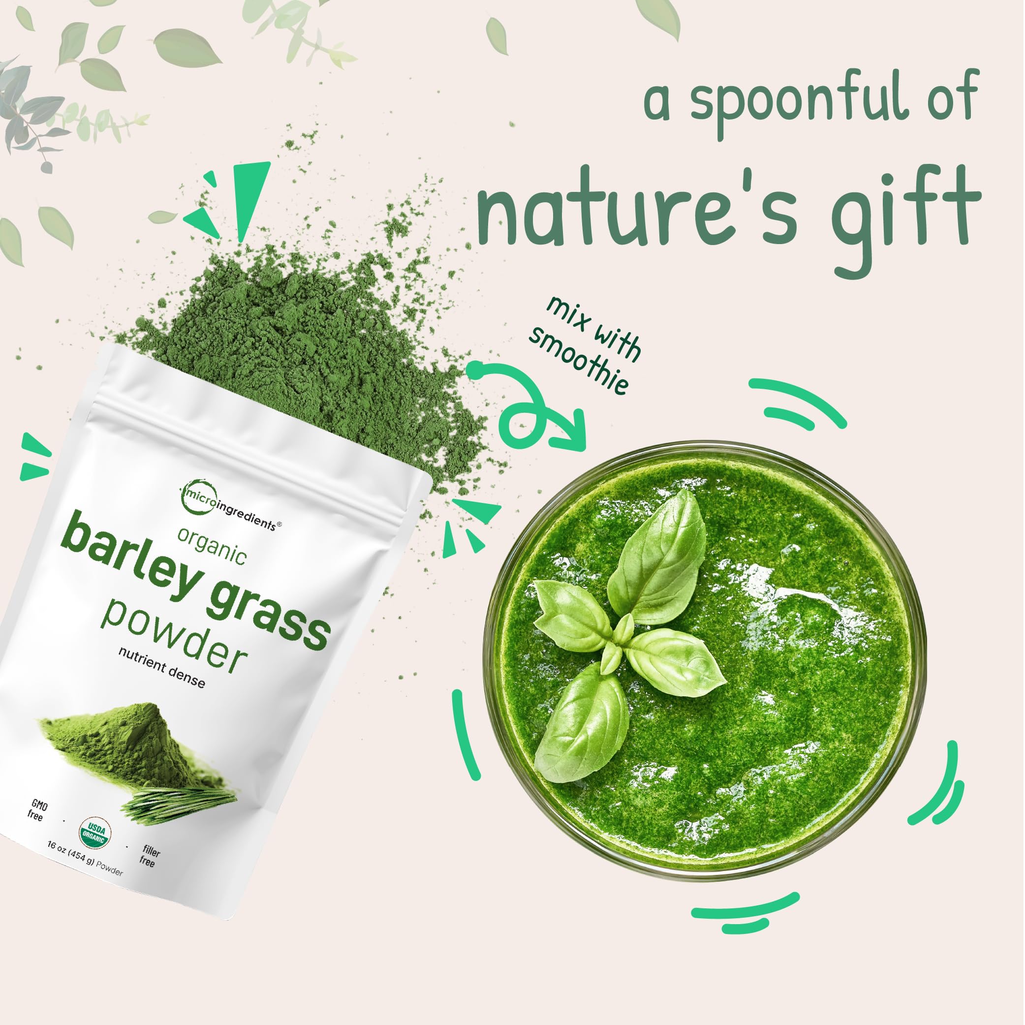 Micro Ingredients Barley Grass Powder batch tested for safety and purity.