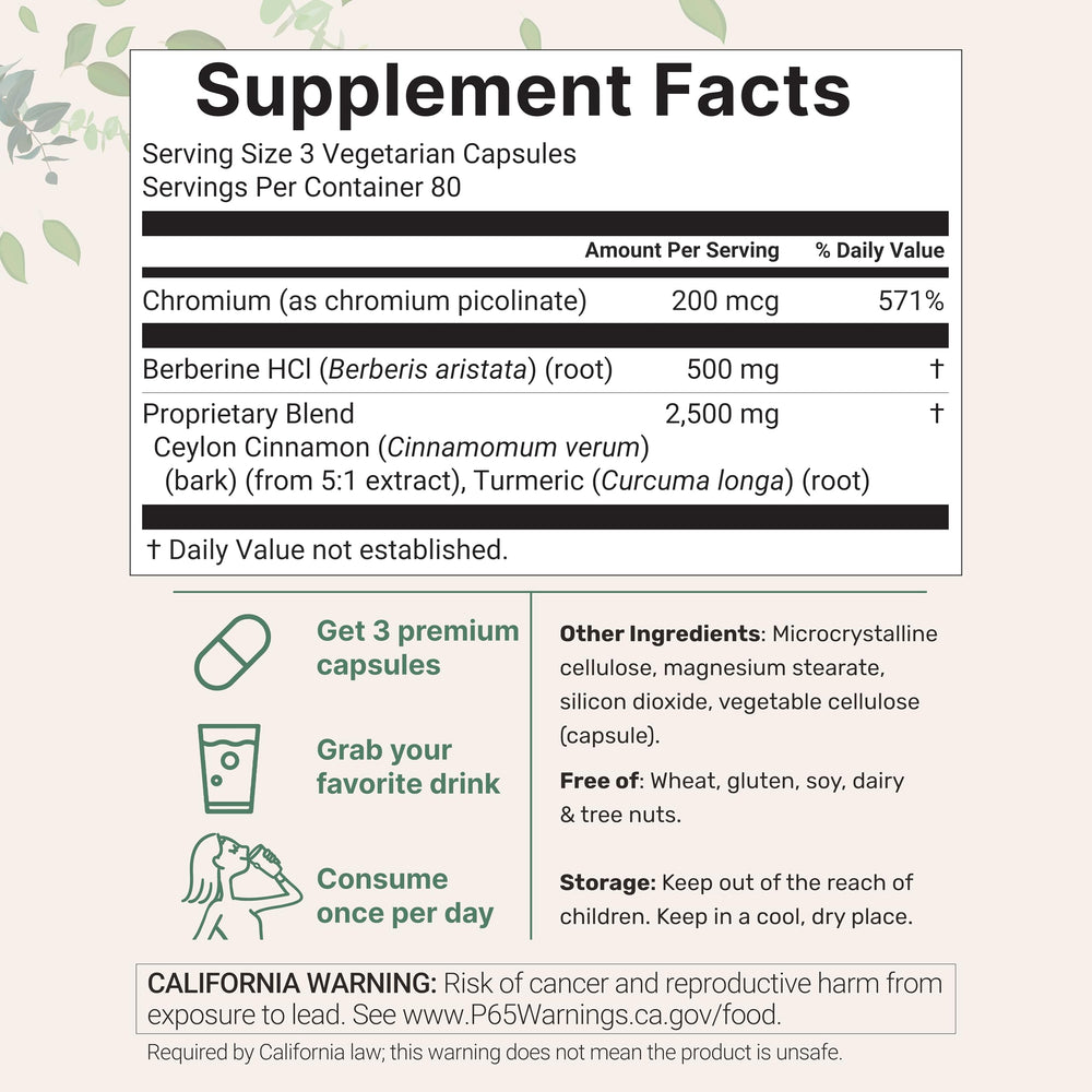 Micro Ingredients berberine HCl bottle label close-up highlights the premium non-GMO formula