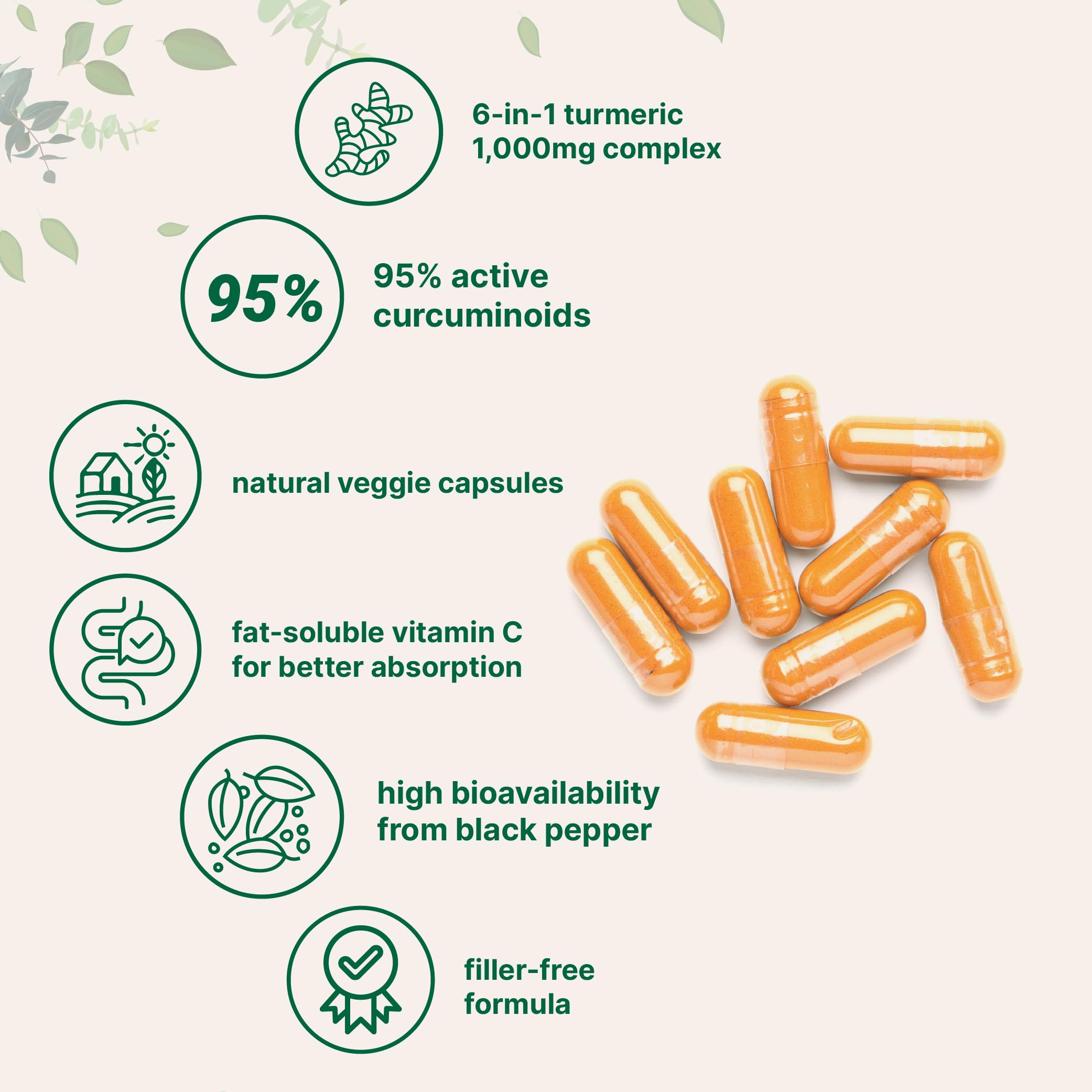 MCT oil droplet beside capsules highlighting fat-based blend