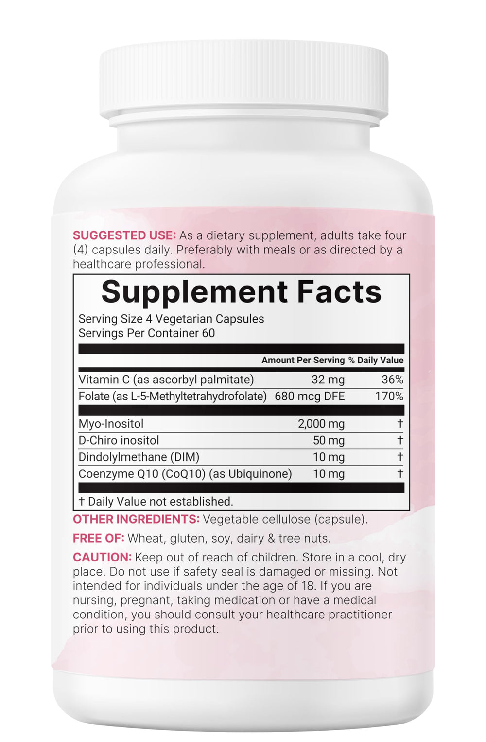 Micro Ingredients bottle on shelf emphasizing non-GMO and allergen-free formulation.