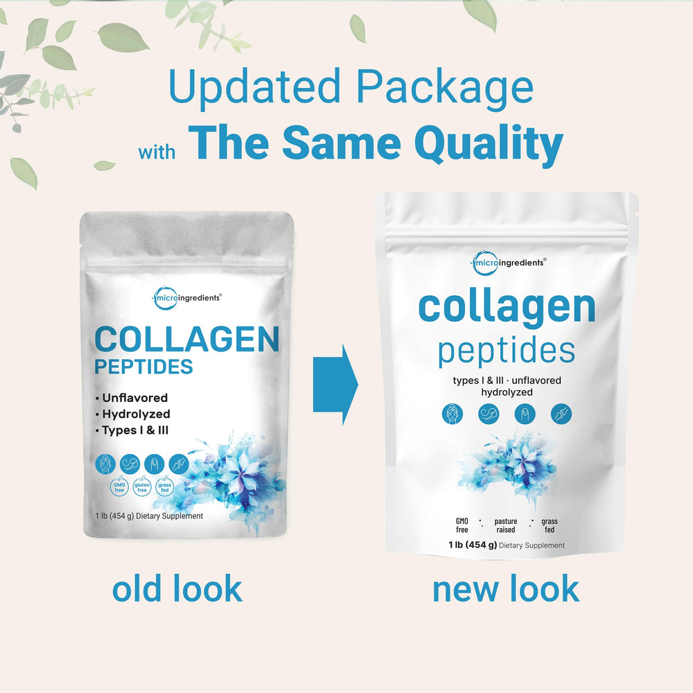 Unflavored Micro Ingredients collagen powder blends into beverages