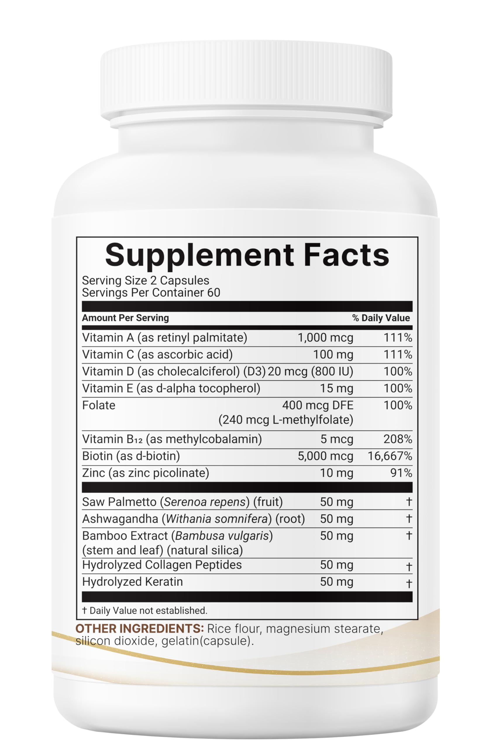 Micro Ingredients capsule-serving portion suggests the recommended daily two-capsule serving.