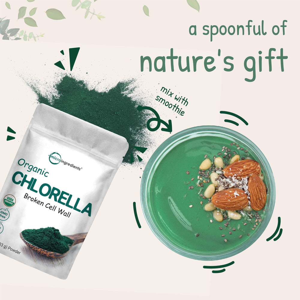 Micro Ingredients chlorella powder with lab-tested assurance of safety.