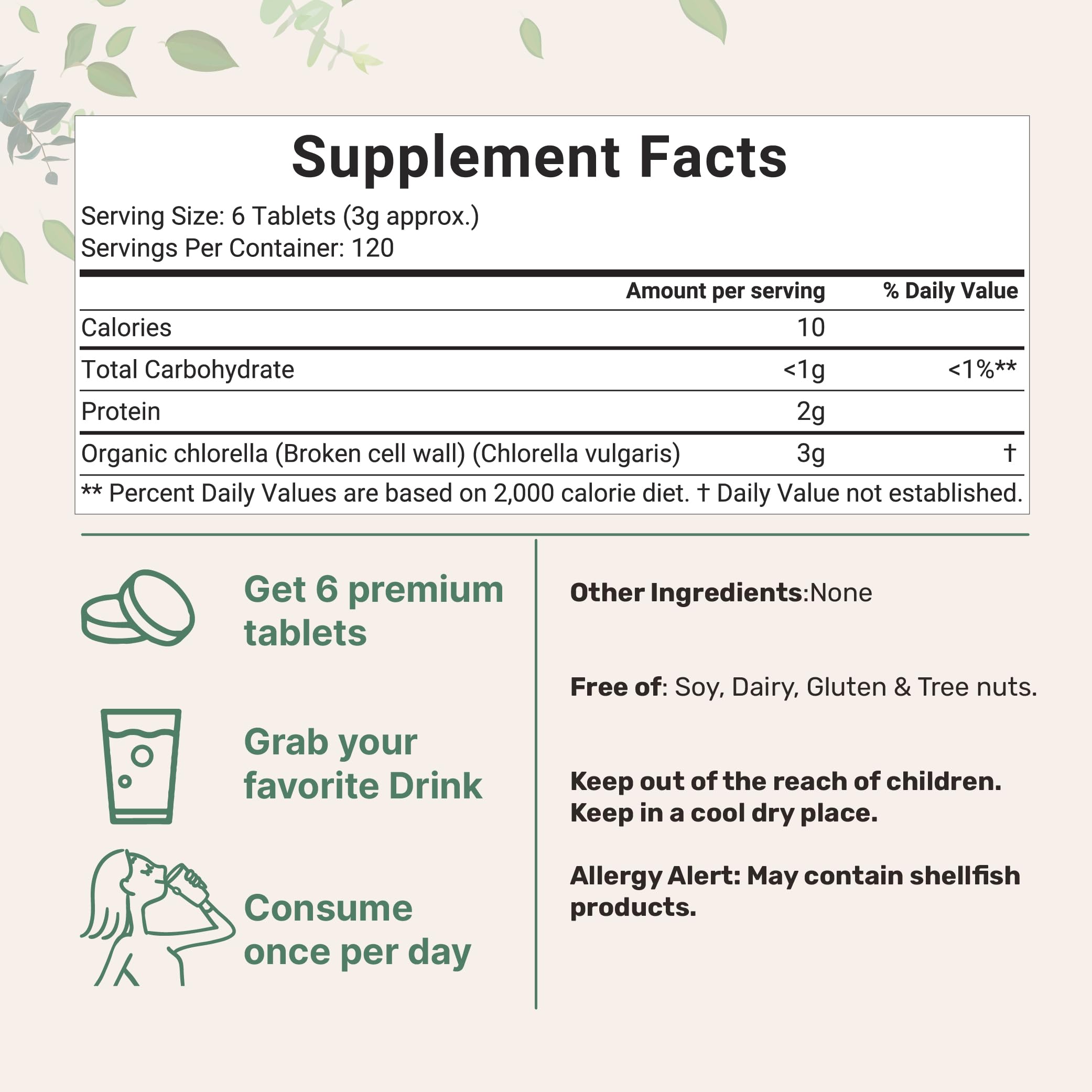 Micro Ingredients chlorella tablets broken cell wall close-up enhances nutrient availability